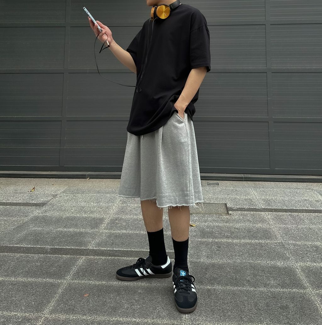 OPPAKOREA 開衩分層素色短T (2色) (四季最佳內搭!!!)