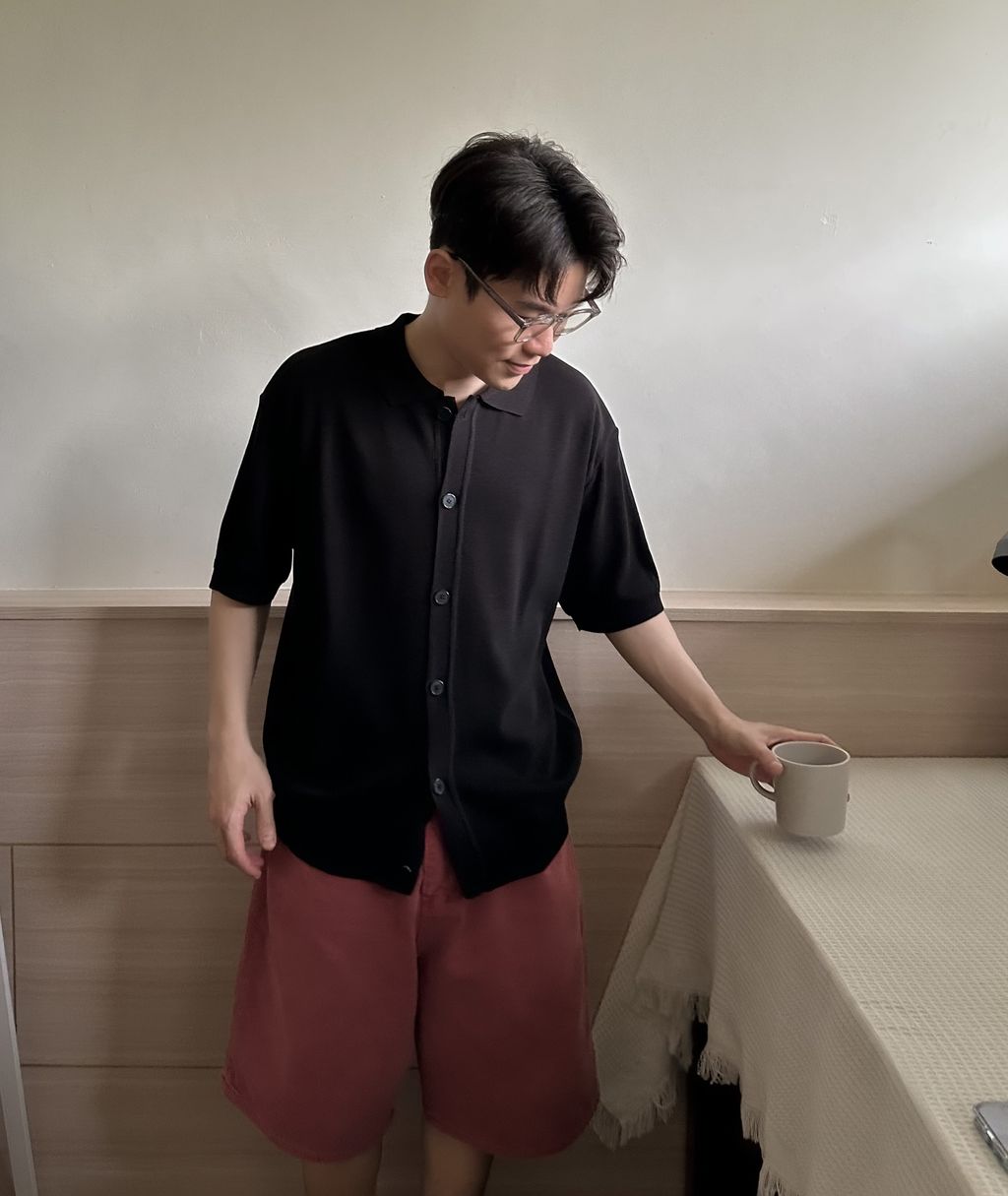 OPPAKOREA 水洗染色百慕達牛仔短褲 (5色) (100%有機棉單寧)