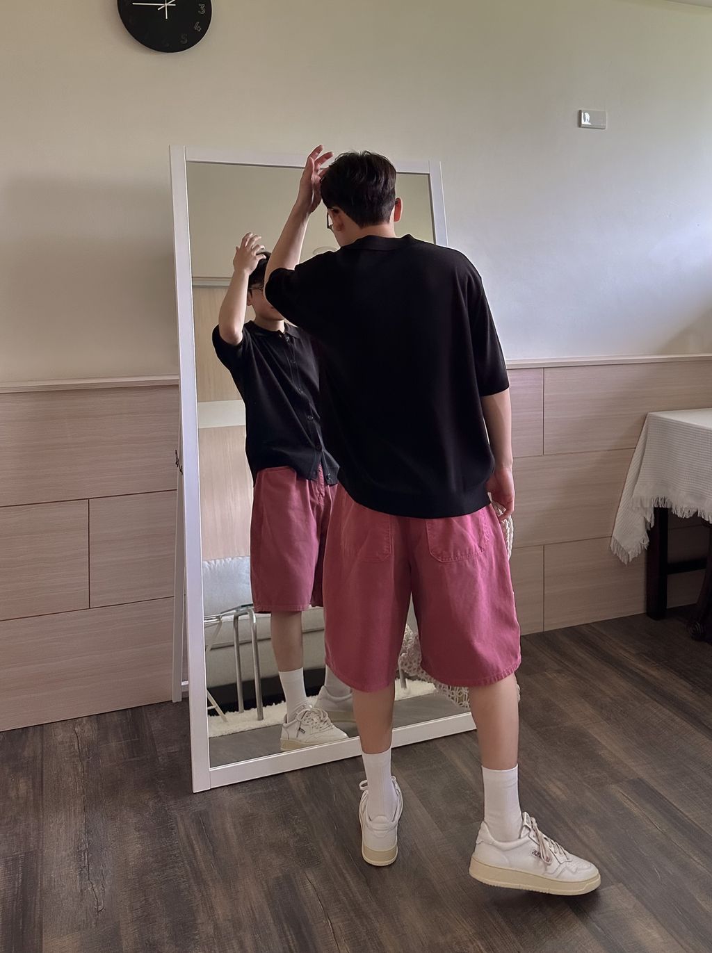 OPPAKOREA 水洗染色百慕達牛仔短褲 (5色) (100%有機棉單寧)