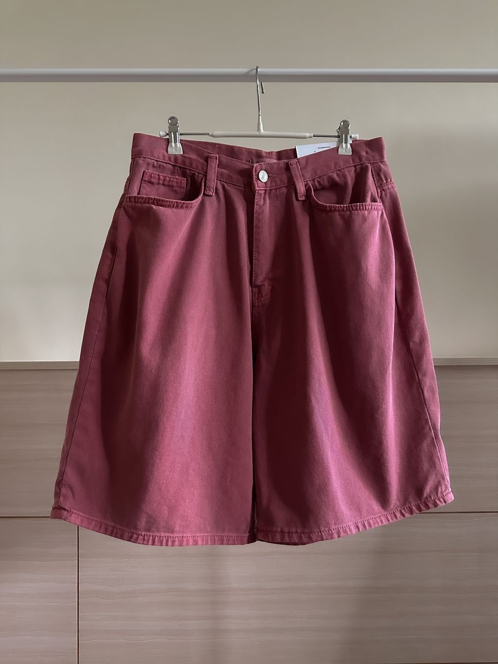 OPPAKOREA 水洗染色百慕達牛仔短褲 (5色) (100%有機棉單寧)