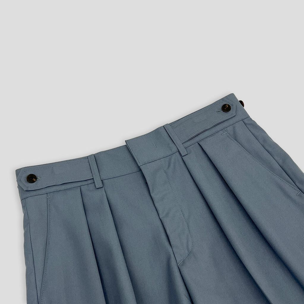OPPAKOREA 側釦兩褶百慕達短褲 (3色)