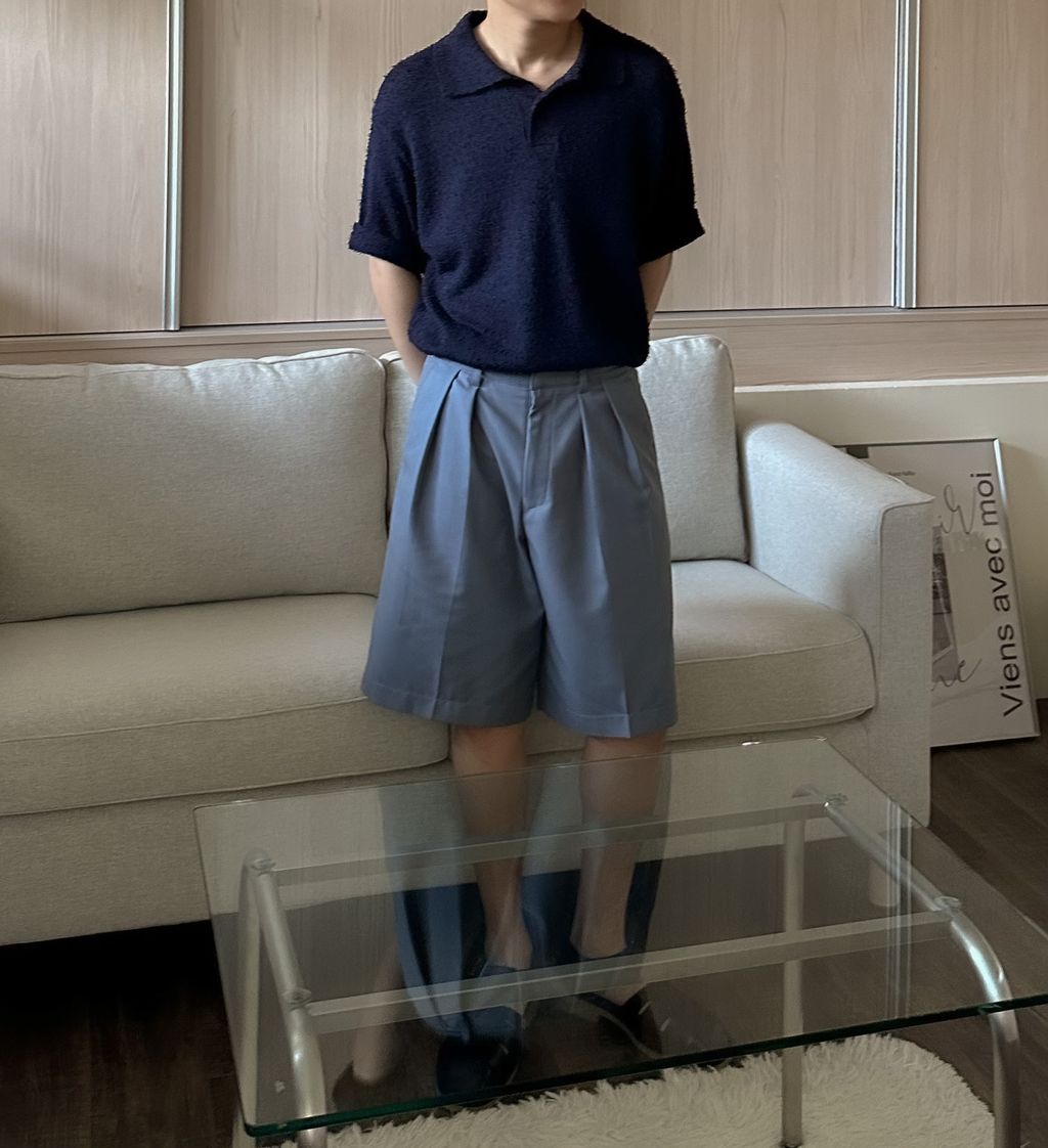 OPPAKOREA 開襟領毛圈針織短衫 (3色)