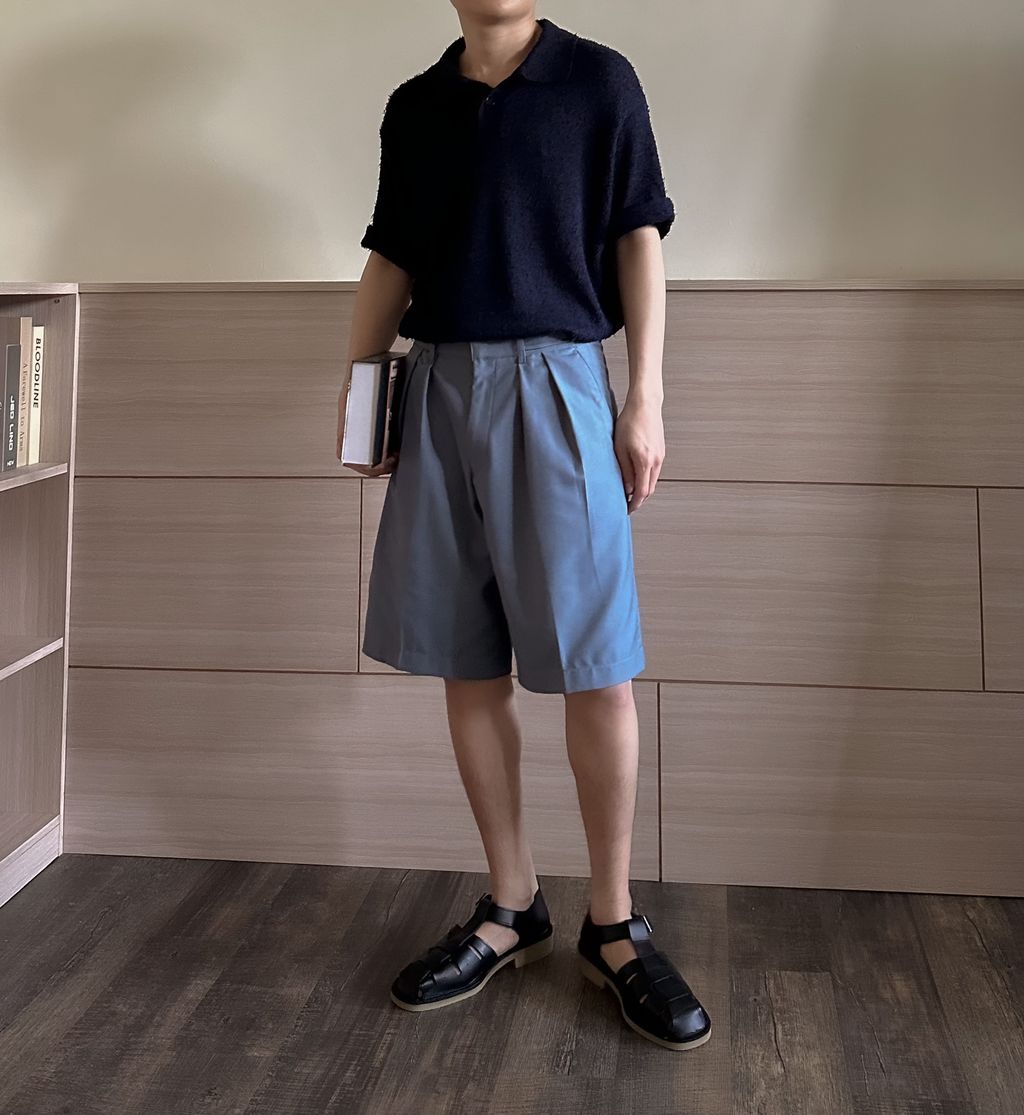 OPPAKOREA 開襟領毛圈針織短衫 (3色)