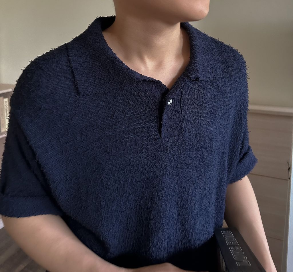 OPPAKOREA 開襟領毛圈針織短衫 (3色)
