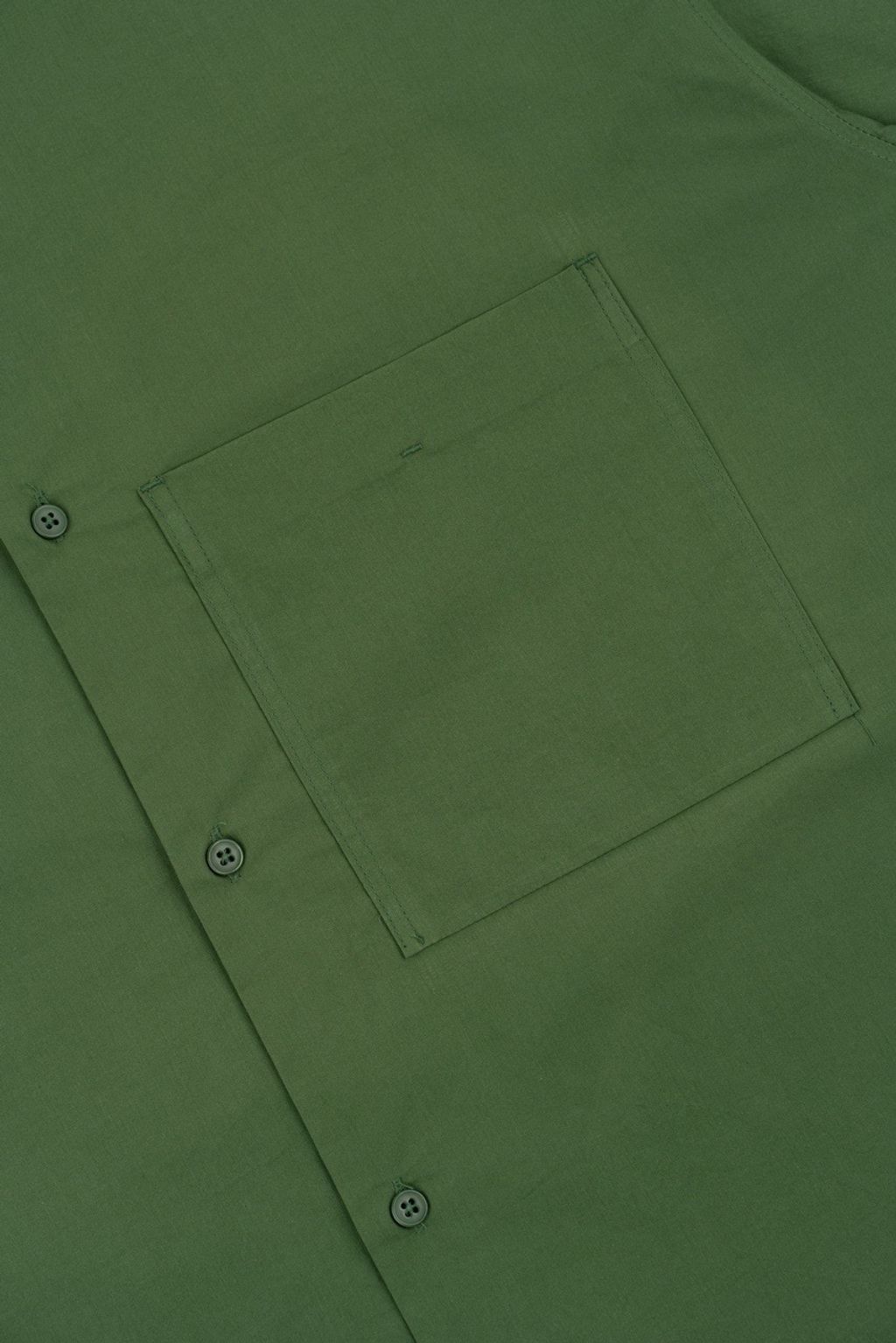 OPPAKOREA 方形口袋開衩短袖襯衫 (4色)