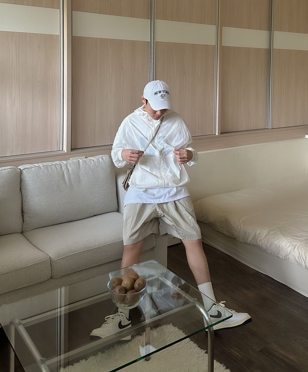 OPPAKOREA 打褶繭型機能短褲 (4色)