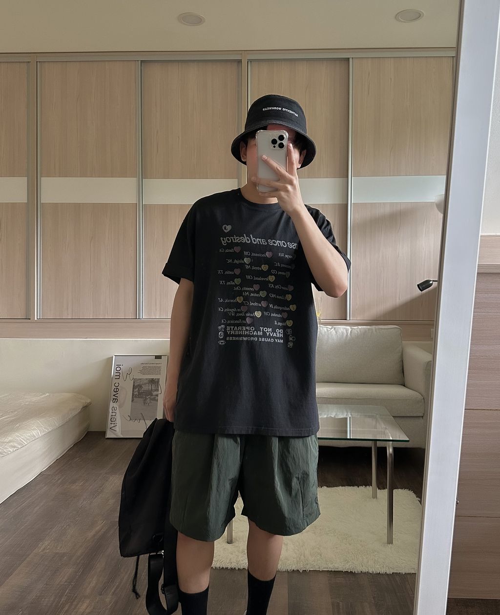 OPPAKOREA Use 心形水洗短T
