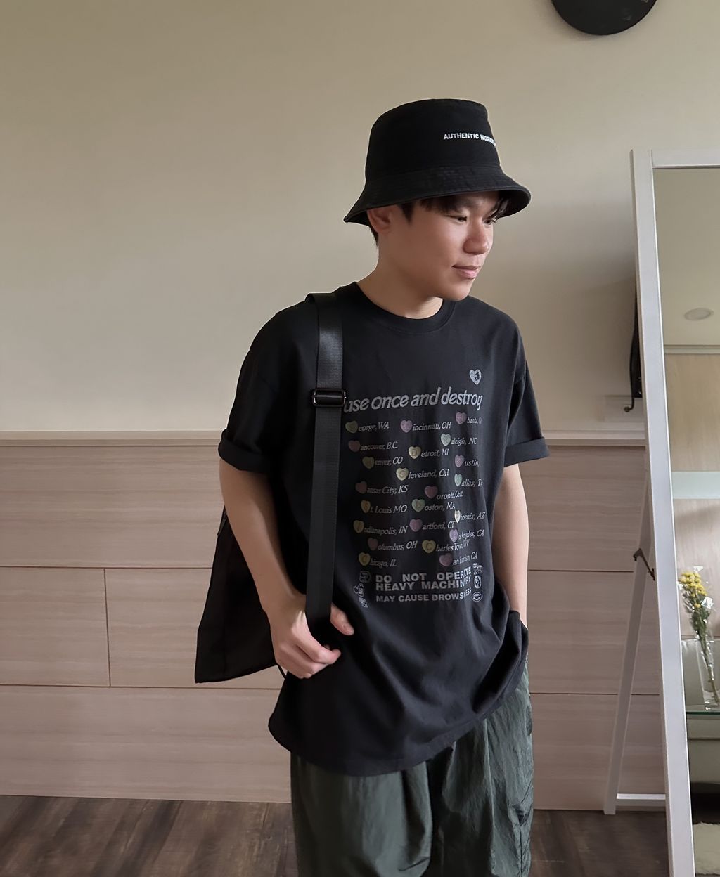 OPPAKOREA Use 心形水洗短T