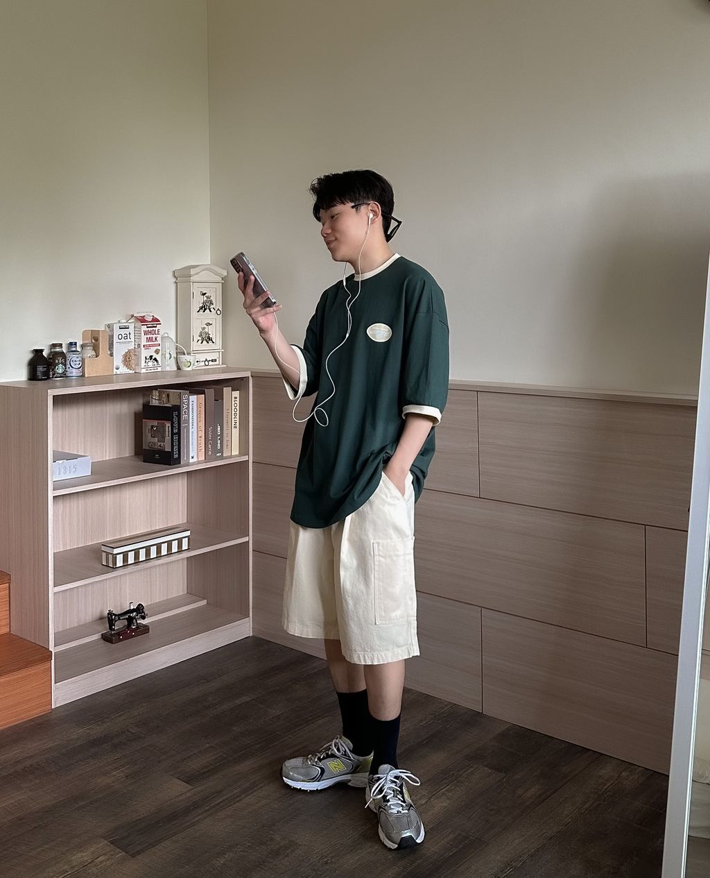 OPPAKOREA Jets 領口配色短T (2色)