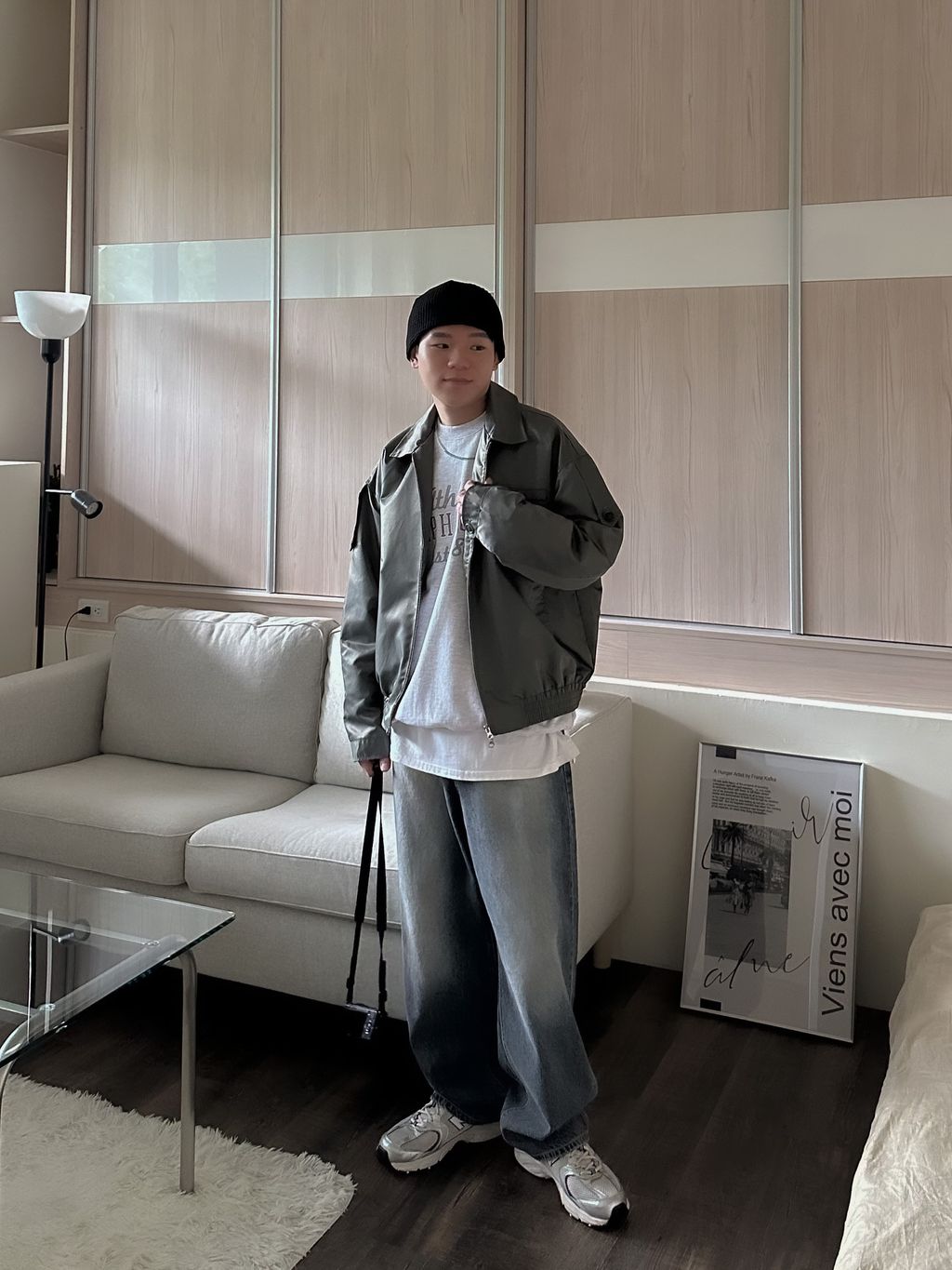 OPPAKOREA Athlettc 英字刺繡衛衣 (2色)