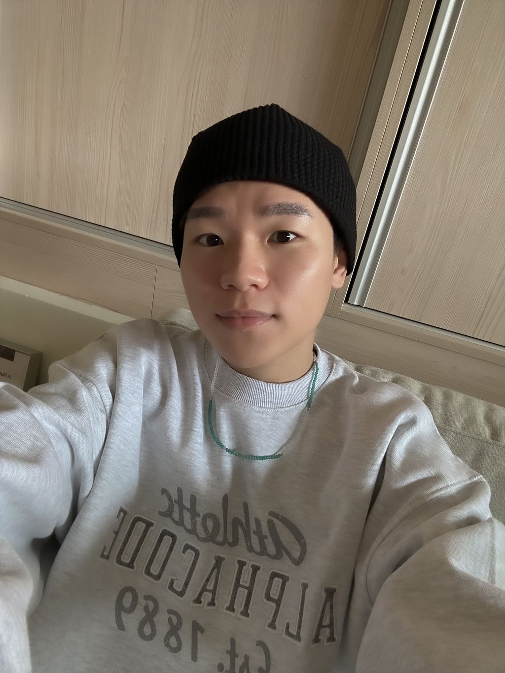 OPPAKOREA Athlettc 英字刺繡衛衣 (2色)