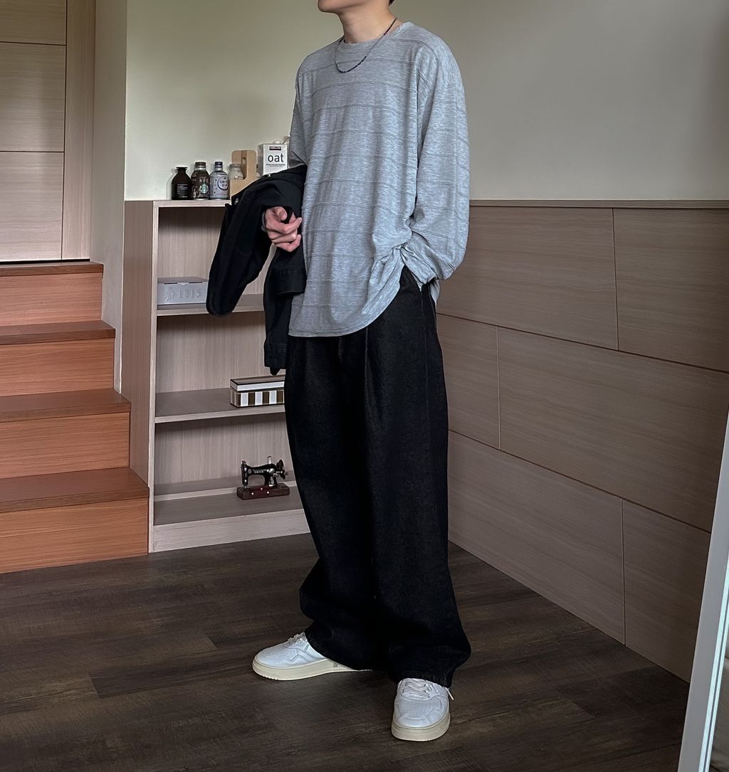 OPPAKOREA Cozy 立體條紋長T (3色)