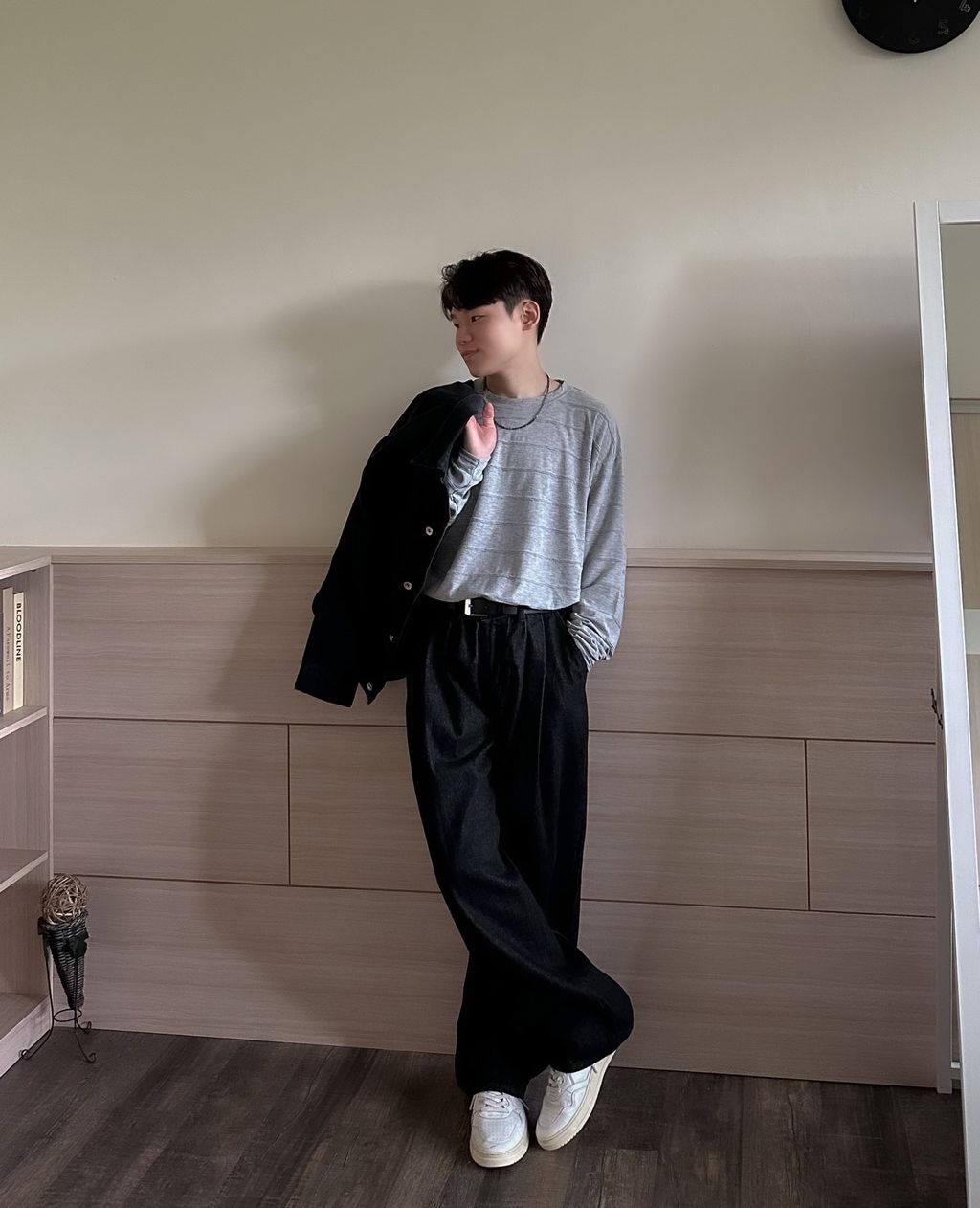 OPPAKOREA Cozy 立體條紋長T (3色)