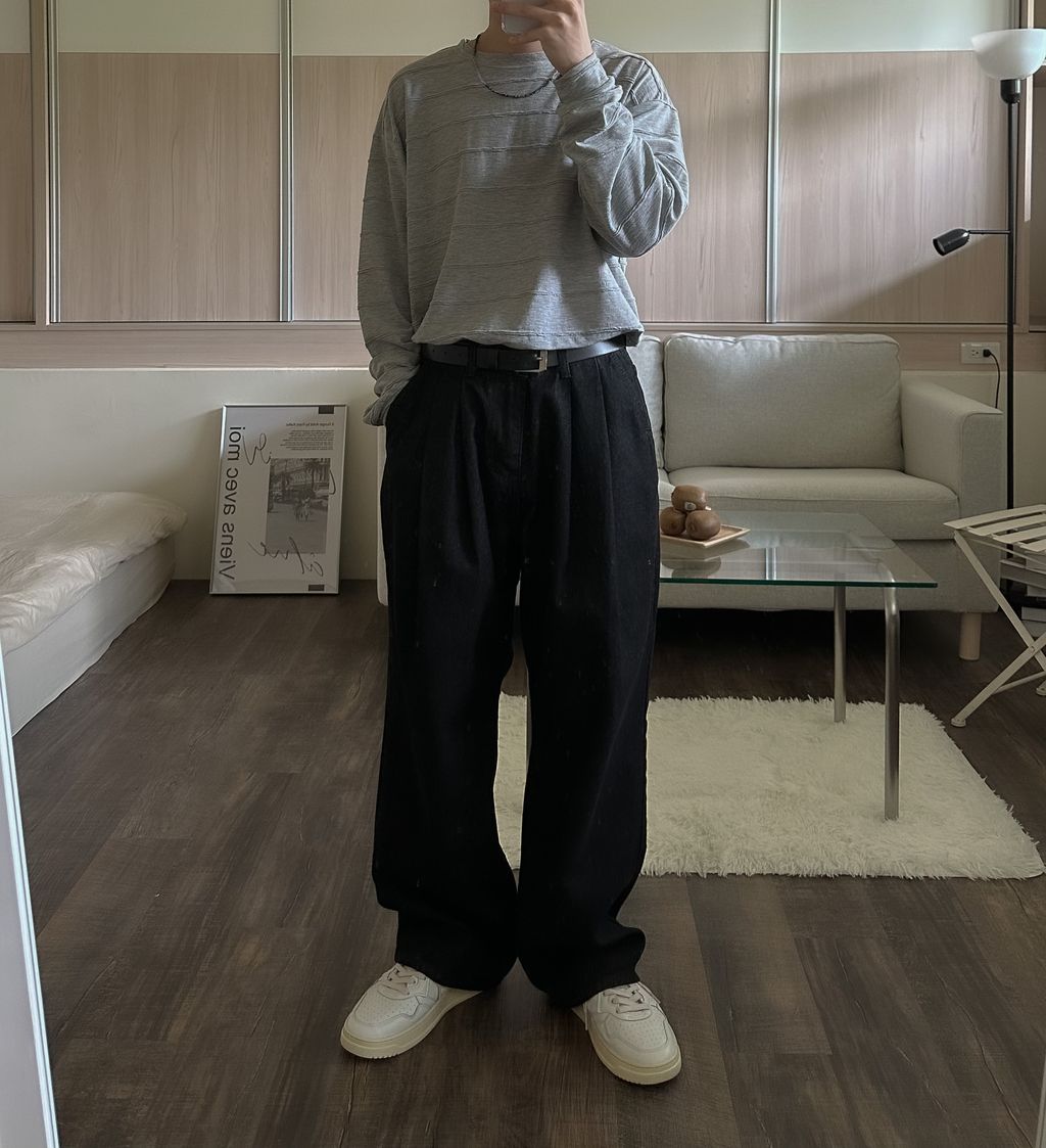 OPPAKOREA Cozy 立體條紋長T (3色)