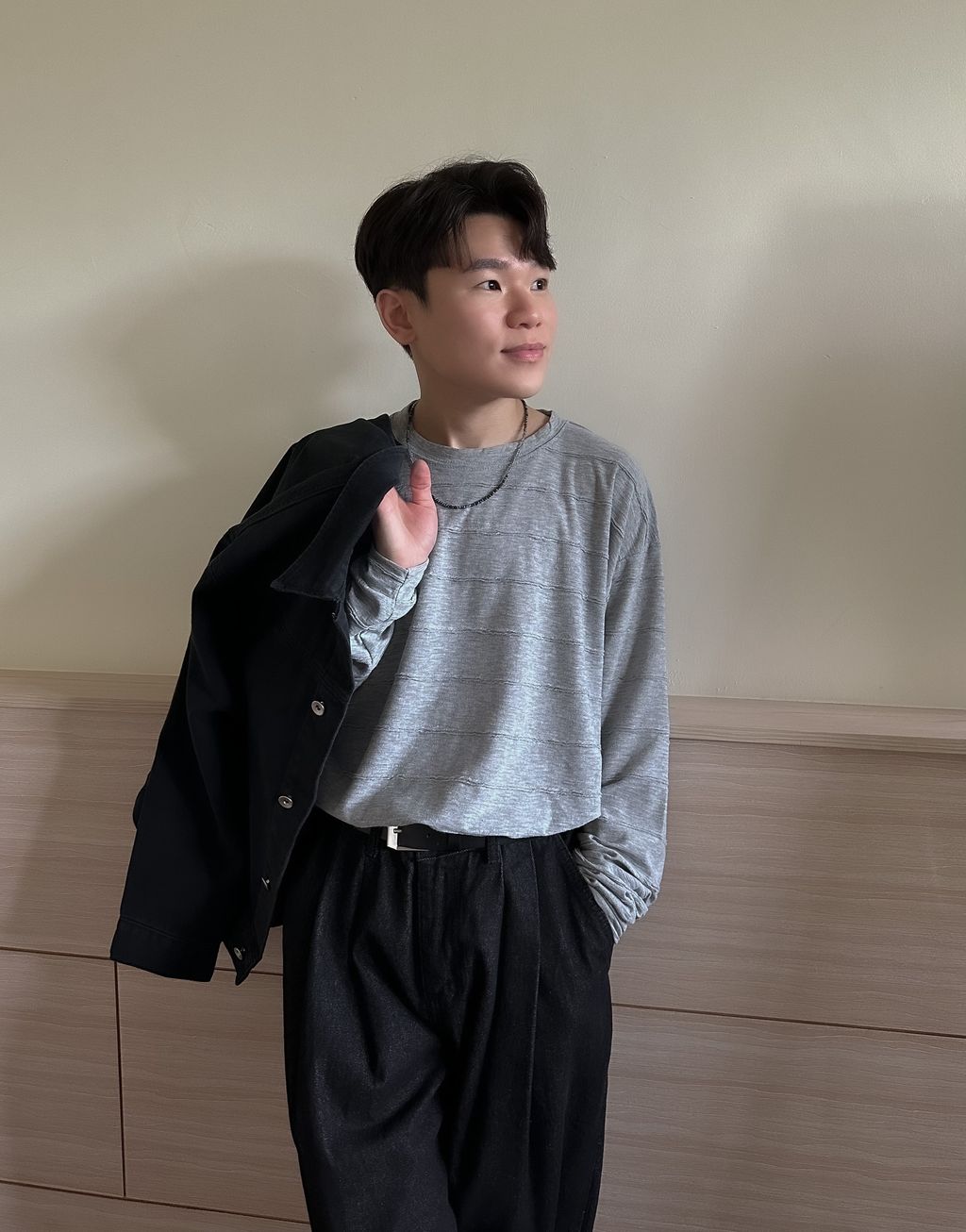 OPPAKOREA Cozy 立體條紋長T (3色)