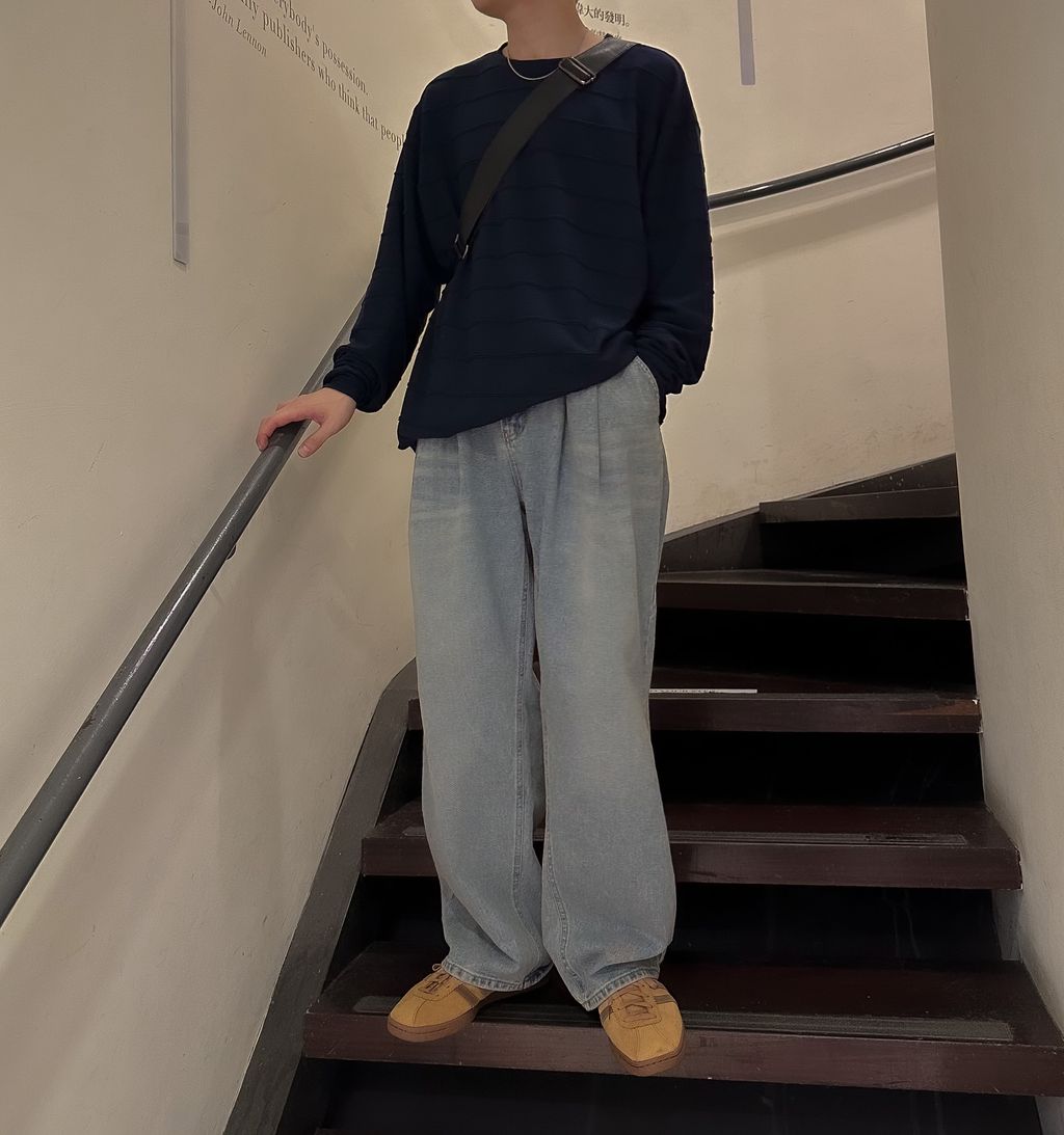 OPPAKOREA Cozy 立體條紋長T (3色)