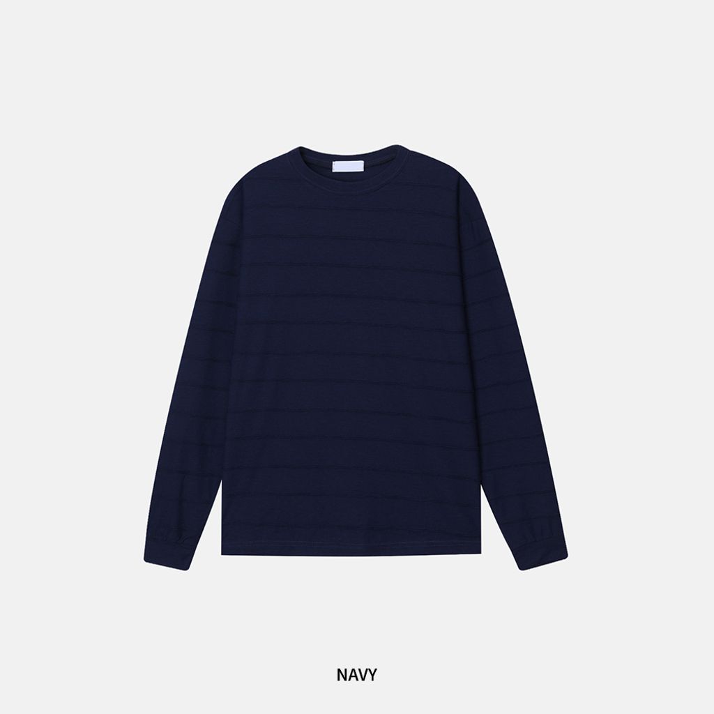OPPAKOREA Cozy 立體條紋長T (3色)