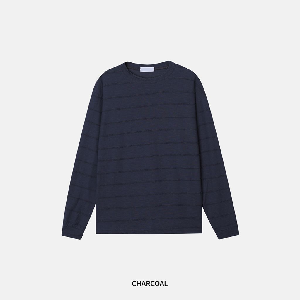 OPPAKOREA Cozy 立體條紋長T (3色)