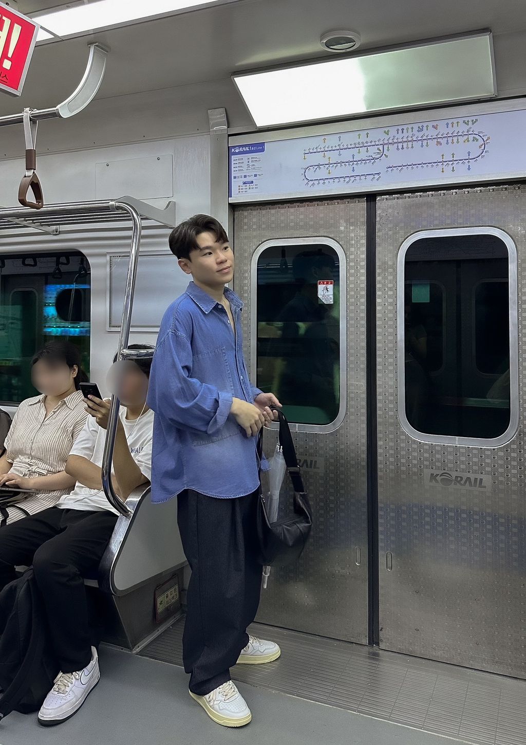 OPPAKOREA 打褶英倫細條寬褲 (3色)