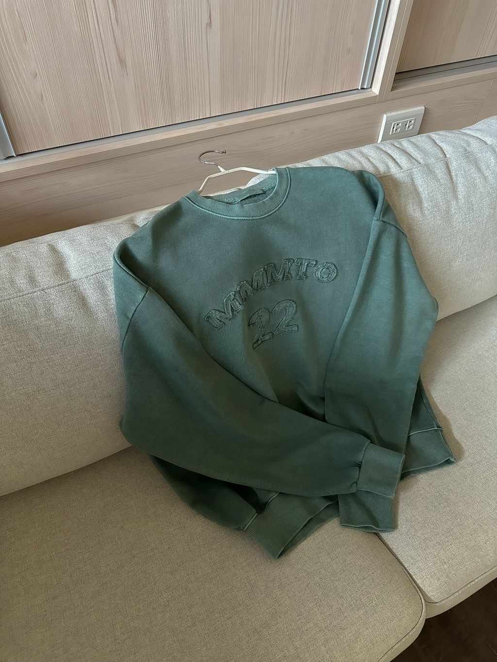 OPPAKOREA 復古刺繡刷舊衛衣 (4色)
