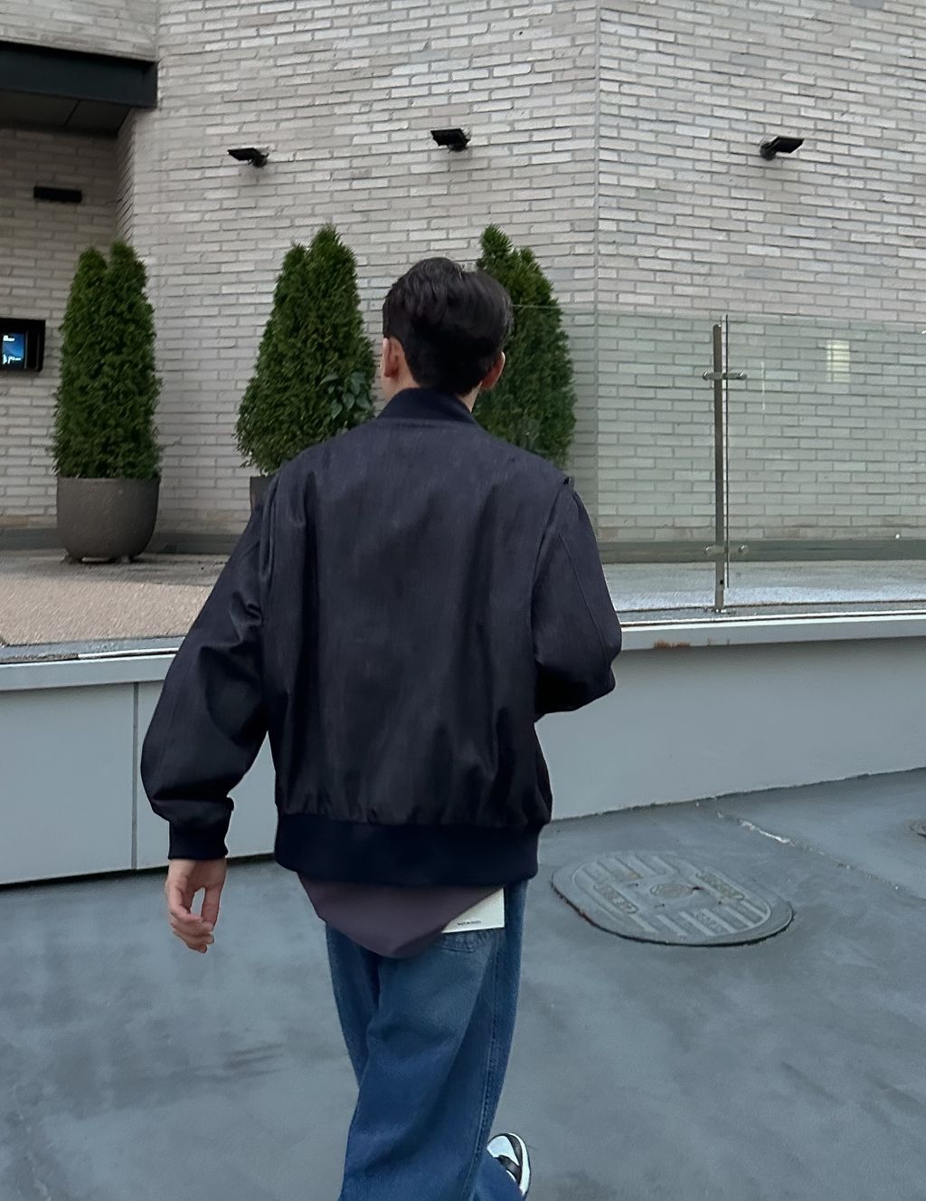 OPPAKOREA 設計感壓釦牛仔外套 (2色)