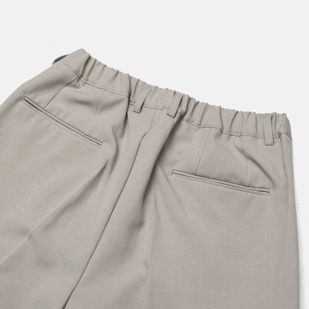 OPPAKOREA 後鬆緊打褶口袋休閒寬褲 (3色)