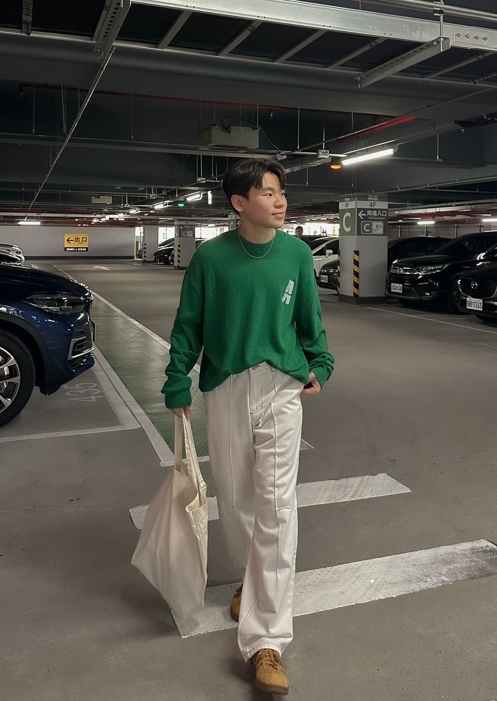 OPPAKOREA 調扣拼接車線牛仔寬褲 (3色)