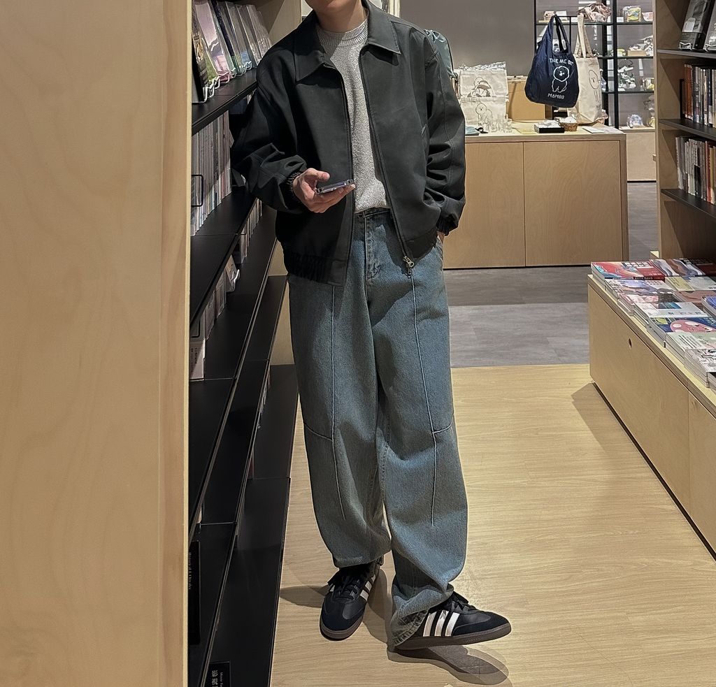 OPPAKOREA 復古渲染皮革外套 (2色)