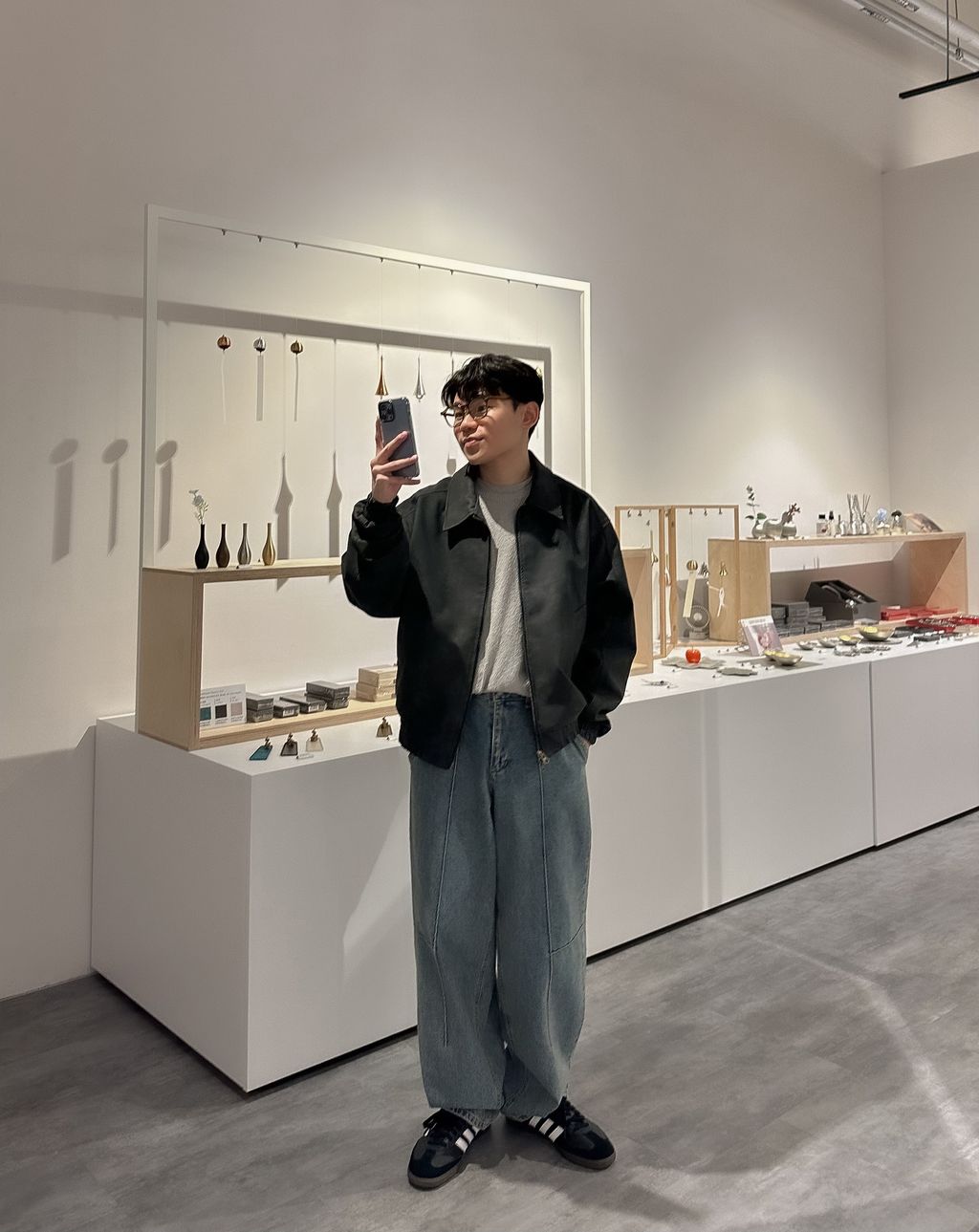 OPPAKOREA 復古渲染皮革外套 (2色)