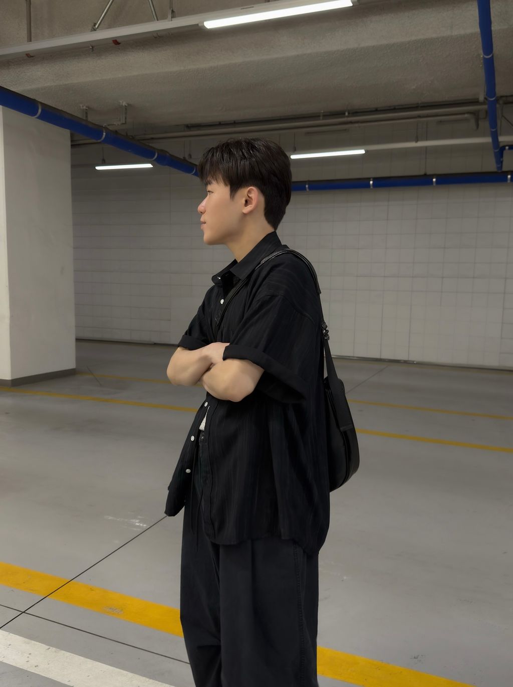 OPPAKOREA 涼感渲染短袖襯衫 (2色)