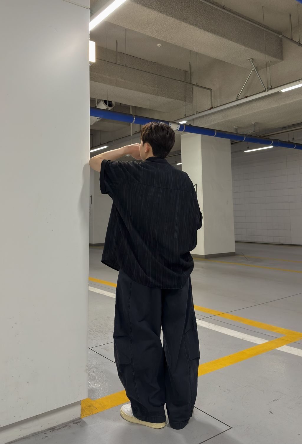 OPPAKOREA 涼感渲染短袖襯衫 (2色)