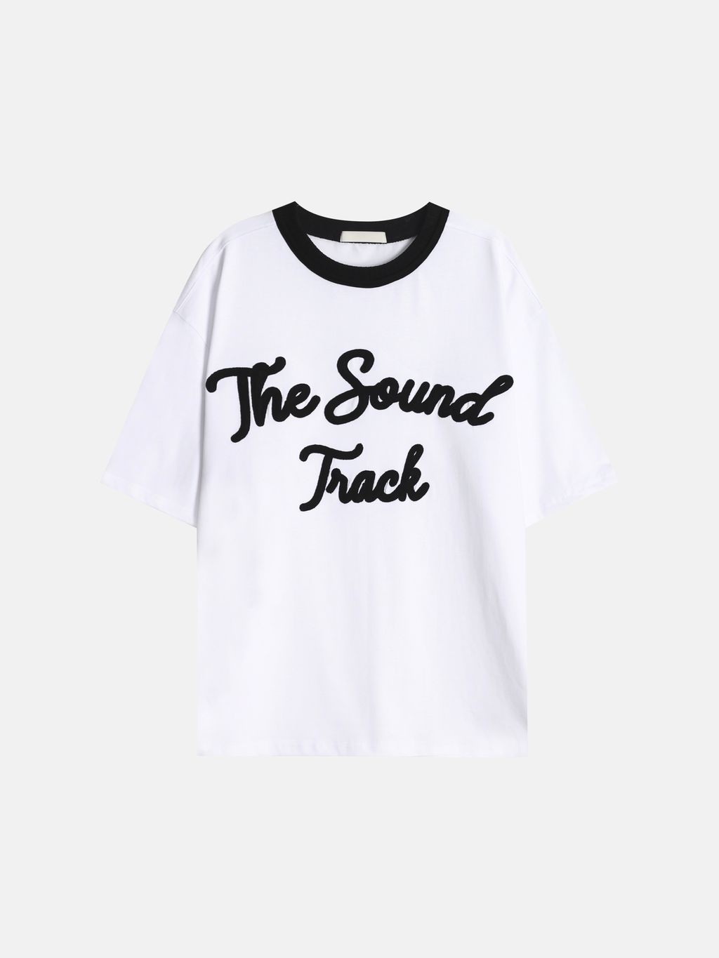 OPPAKOREA Track 鍊式英字刺繡短T (2色)