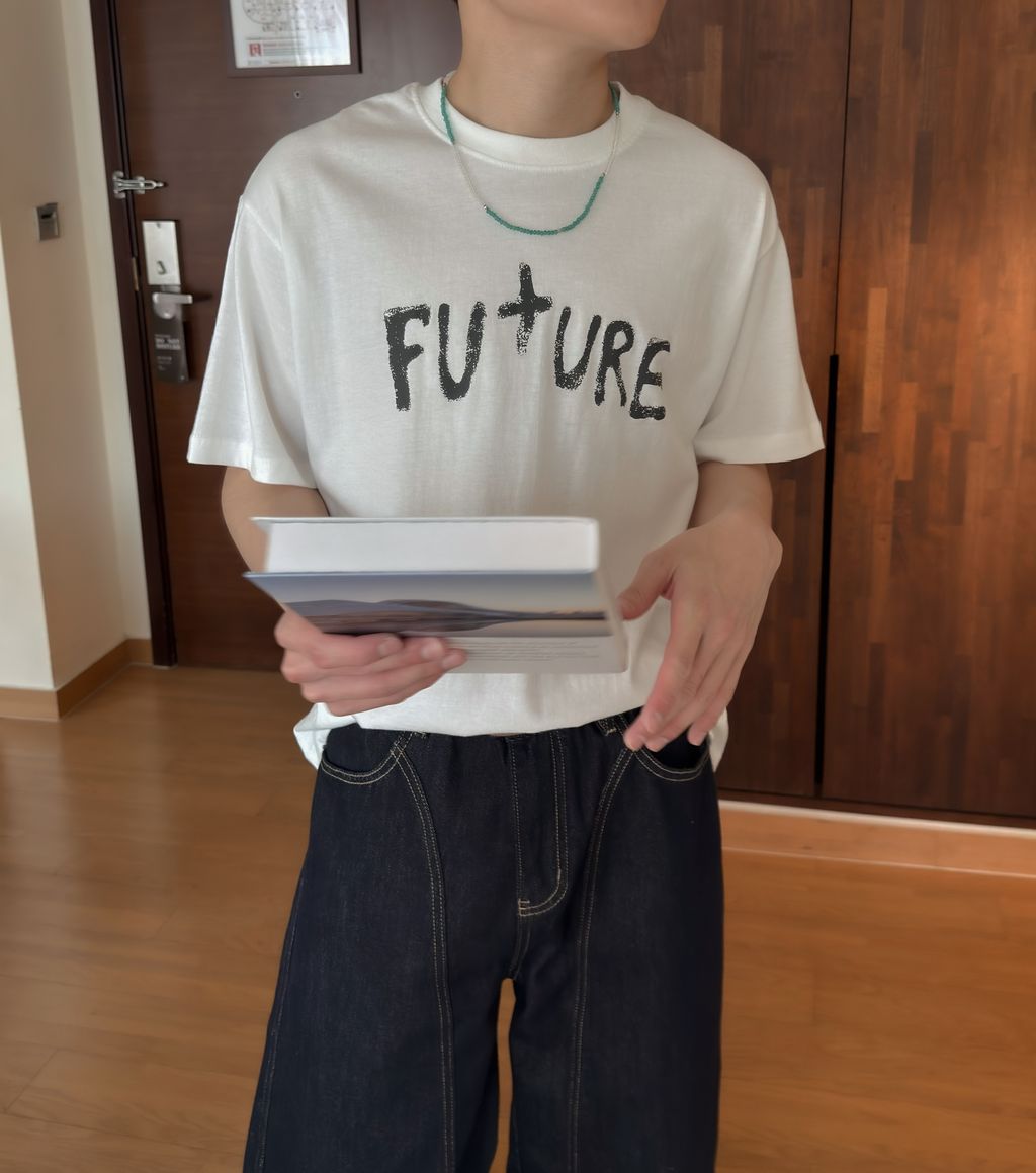 OPPAKOREA Future 斑駁英字短版短T (4色)