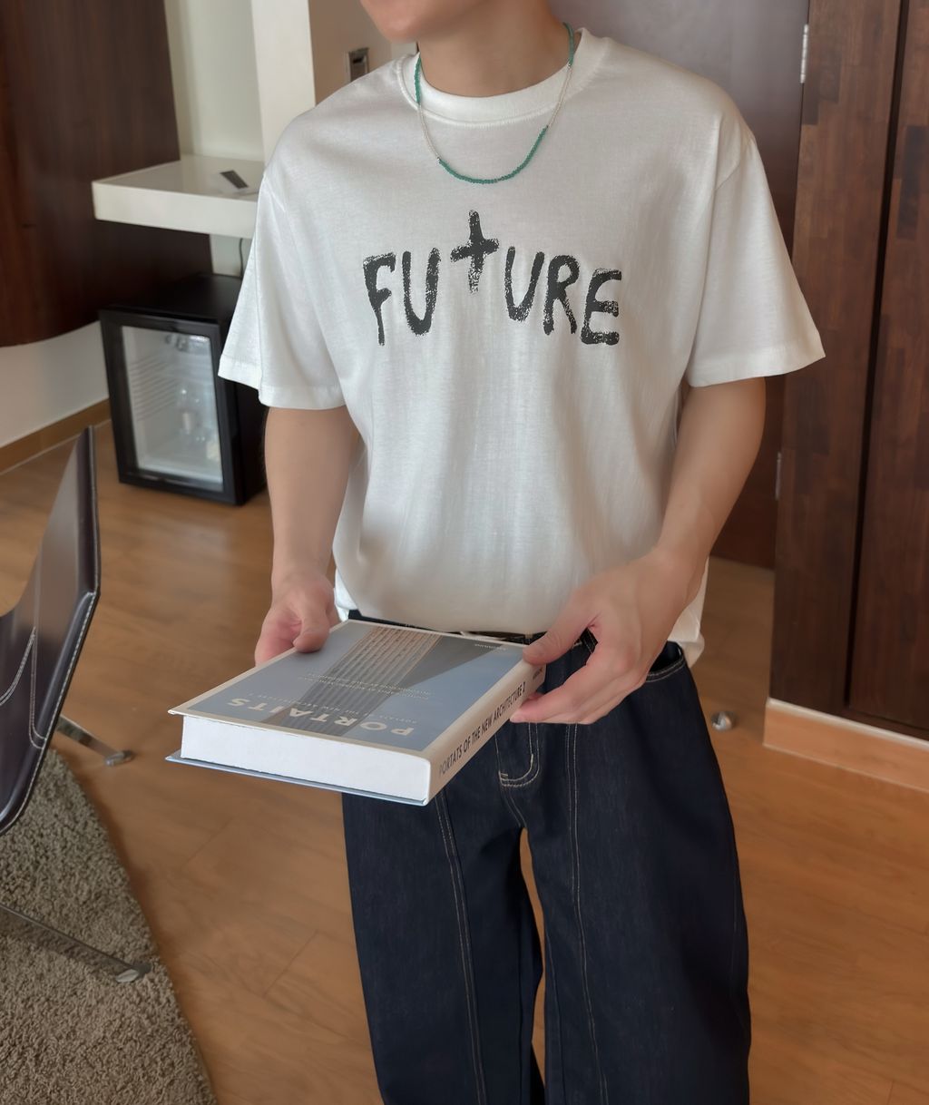 OPPAKOREA Future 斑駁英字短版短T (4色)
