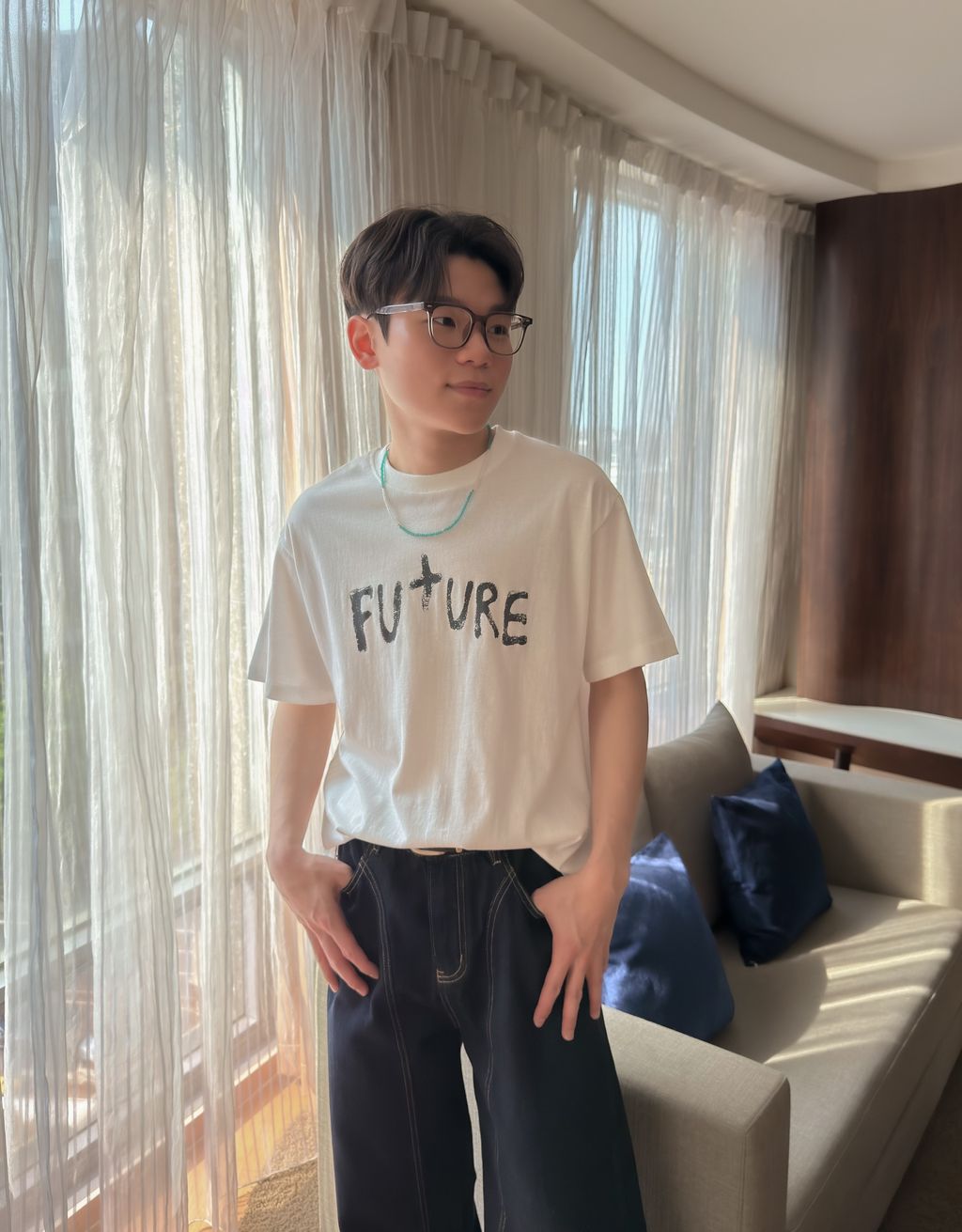 OPPAKOREA Future 斑駁英字短版短T (4色)