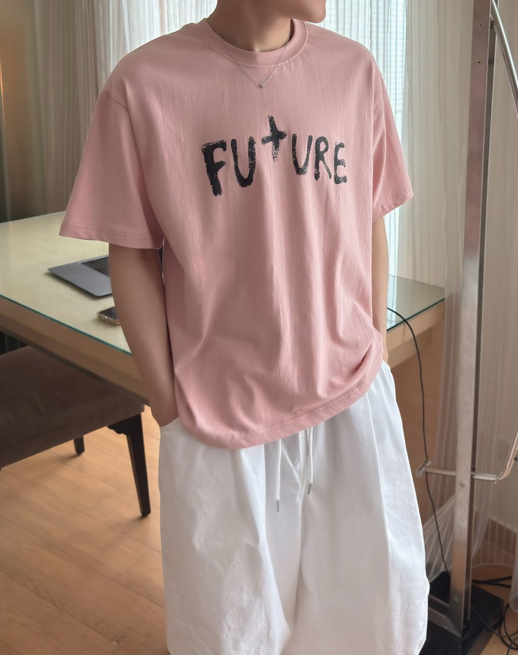 OPPAKOREA Future 斑駁英字短版短T (4色)