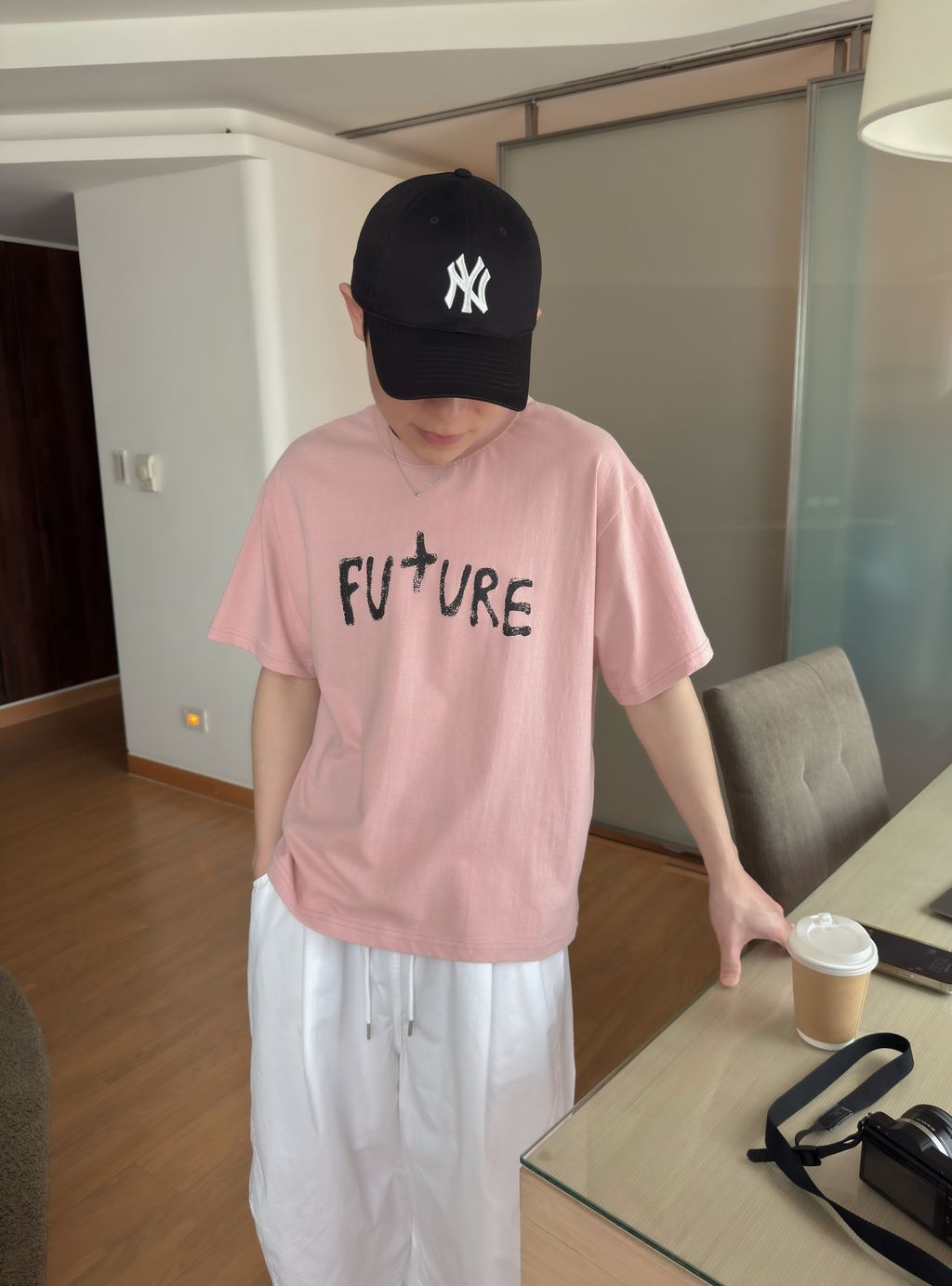 OPPAKOREA Future 斑駁英字短版短T (4色)