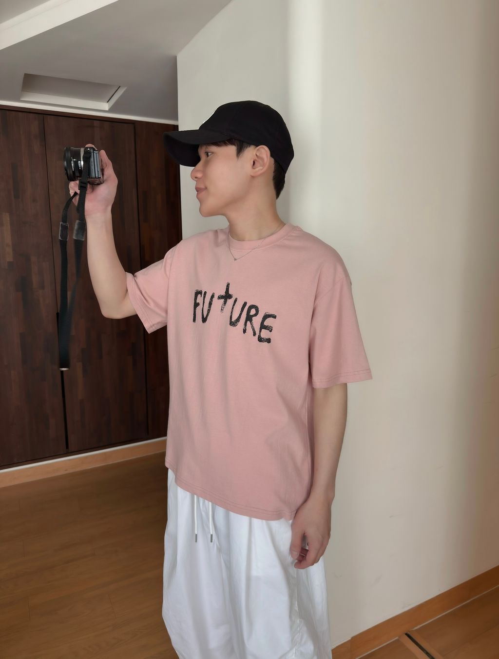 OPPAKOREA Future 斑駁英字短版短T (4色)