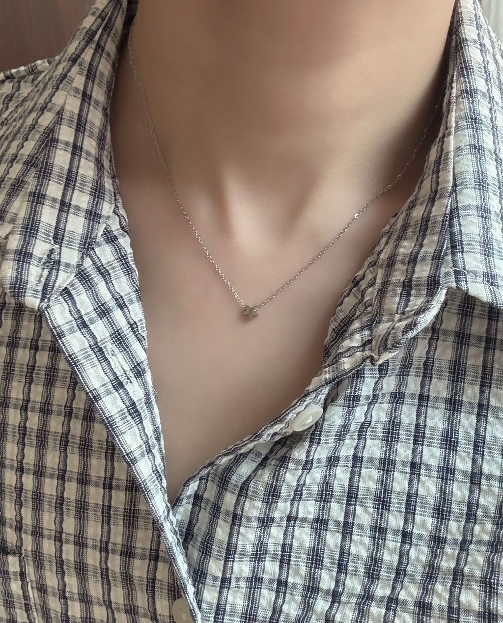 OPPAKOREA Mini star surgical steel necklace