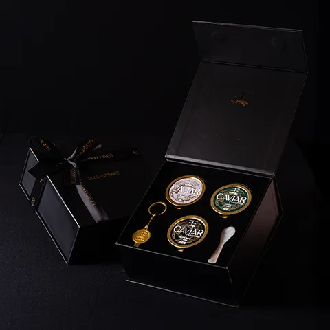ELEGANT FINE CAVIAR GIFTBOX TRIO (3)