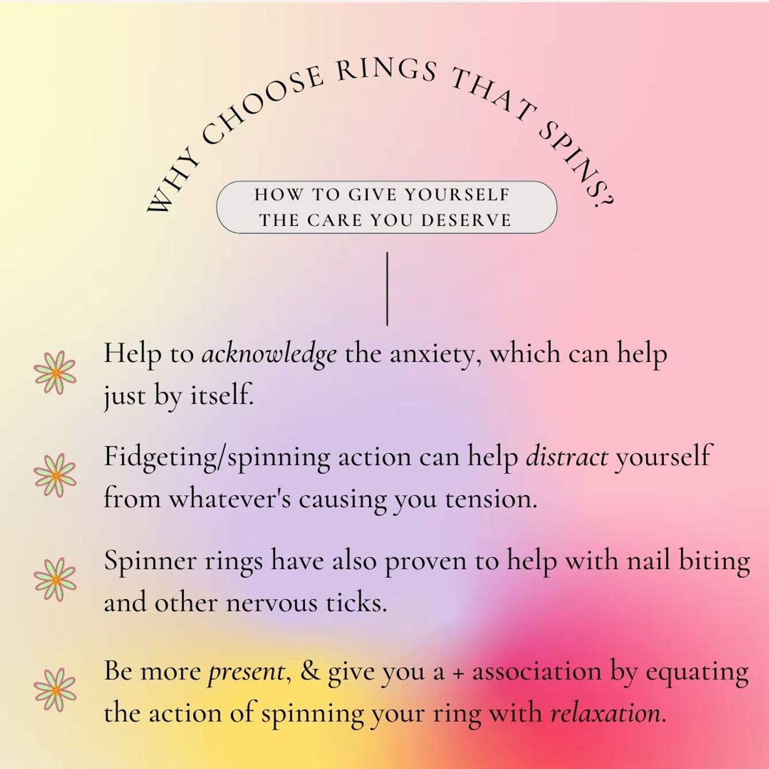 Hepi Things - Spinner/ Fidget rings