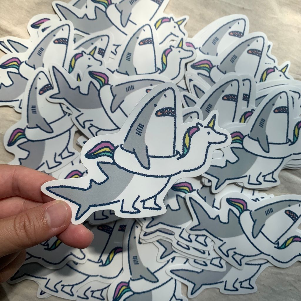 sticker-greatwhitesharkswimring
