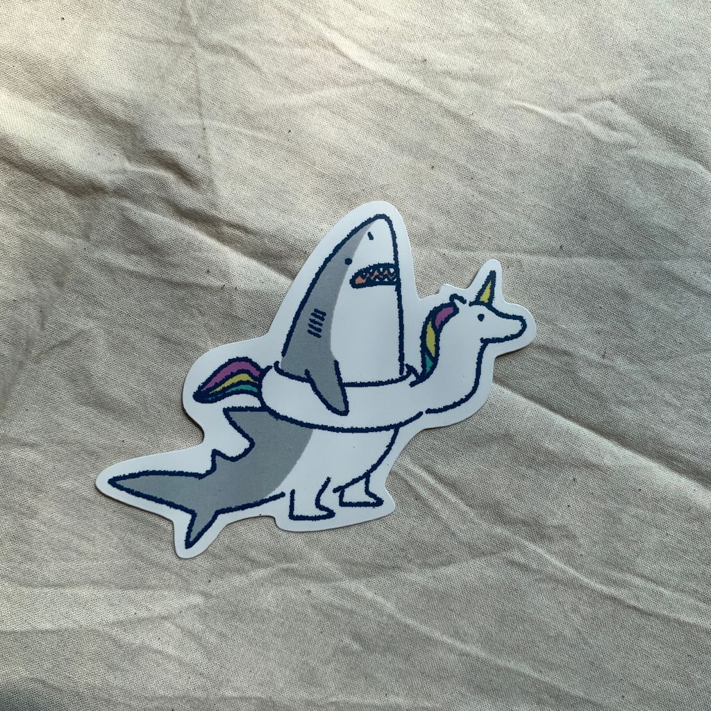 sticker-greatwhitesharkswimring1