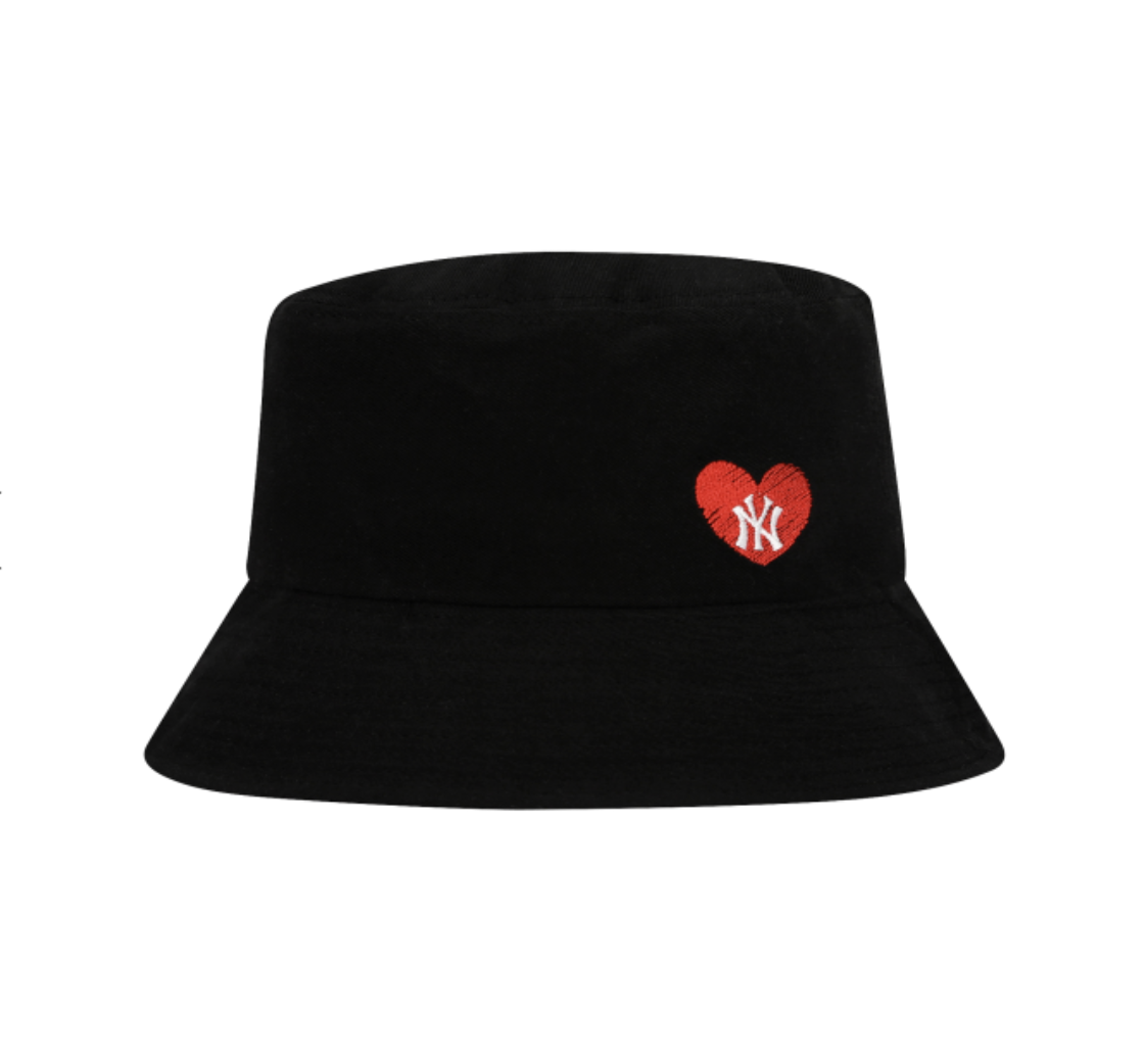 MLB Heart Side Logo Overfit Bucket Hat 