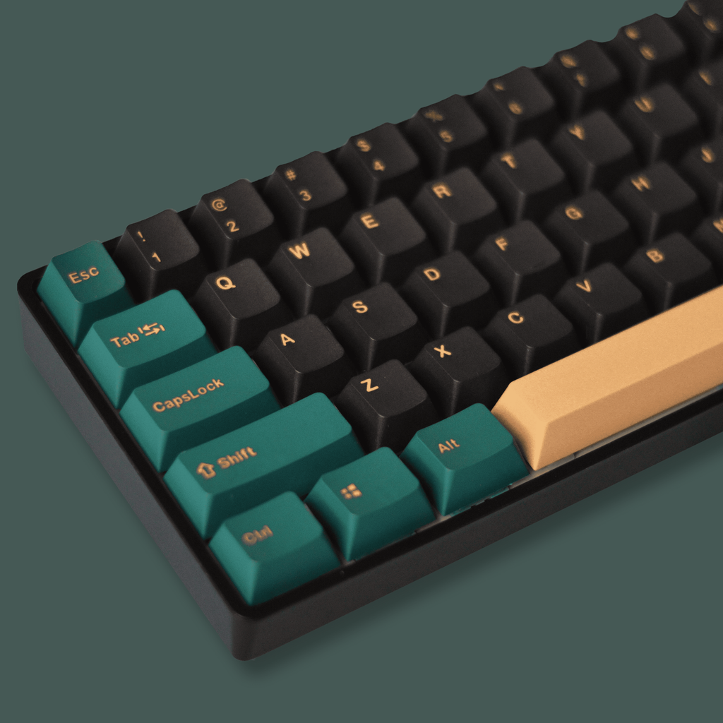 Pre-Built Mars Green Black 61 keys 60_ KalerKeyboard 4