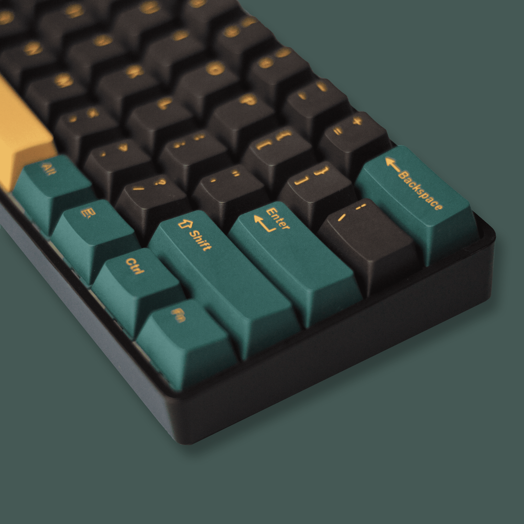 Pre-Built Mars Green Black 61 keys 60_ KalerKeyboard 5