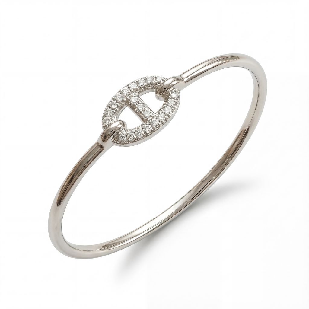 精緻珠寶摄影_白金色手環_俯拍