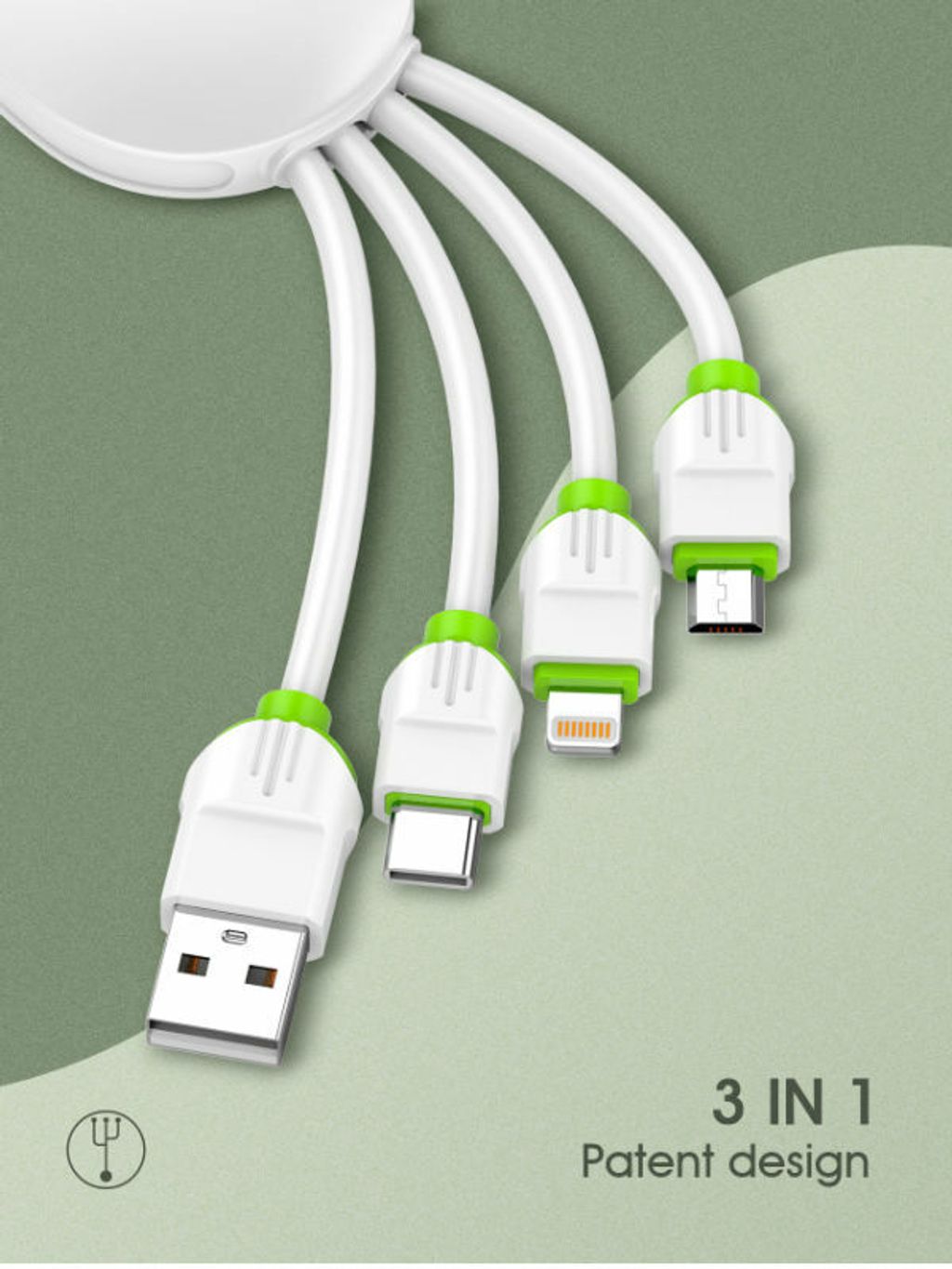 Ldnio LC95 3 IN 1 Fast Charging Cable My Box Stores