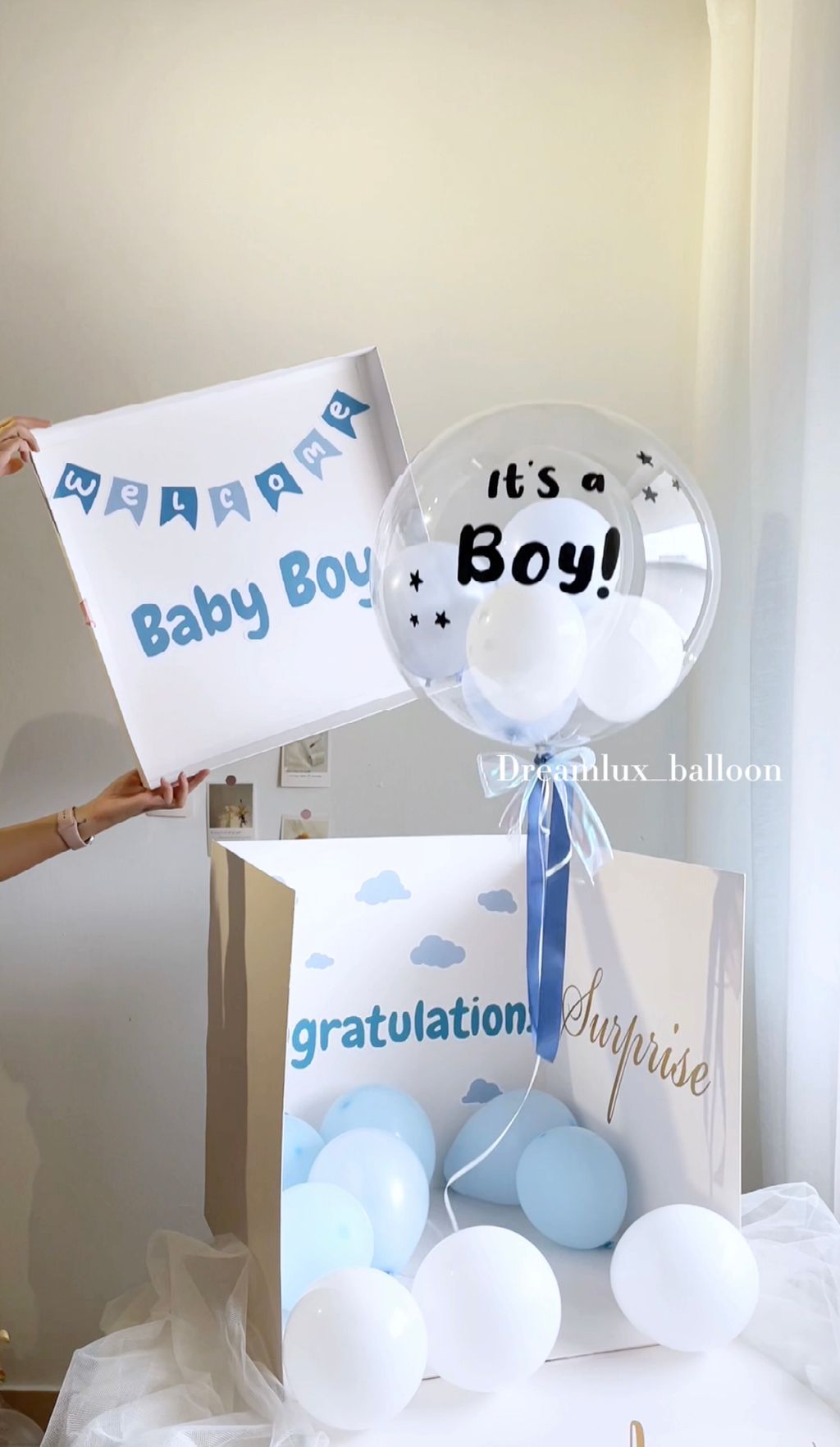 Ballon surprise gender reveal - ballons baby shower