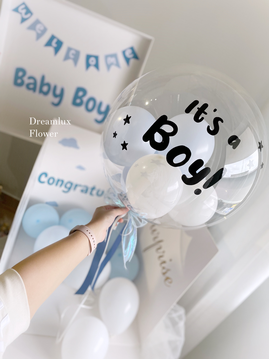 Gender Reveal Ballon filled with confetti/helium SALE | Reliable Rental FC